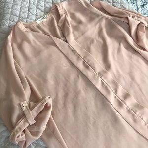 🏷SALE Monteau 3/4 length Blouse- Light Pink- XL
